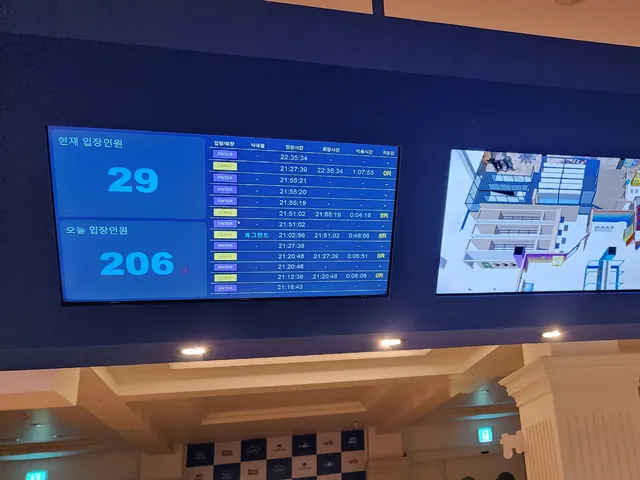 런닝맨 제주 · 매표소 체험 인원 현황판